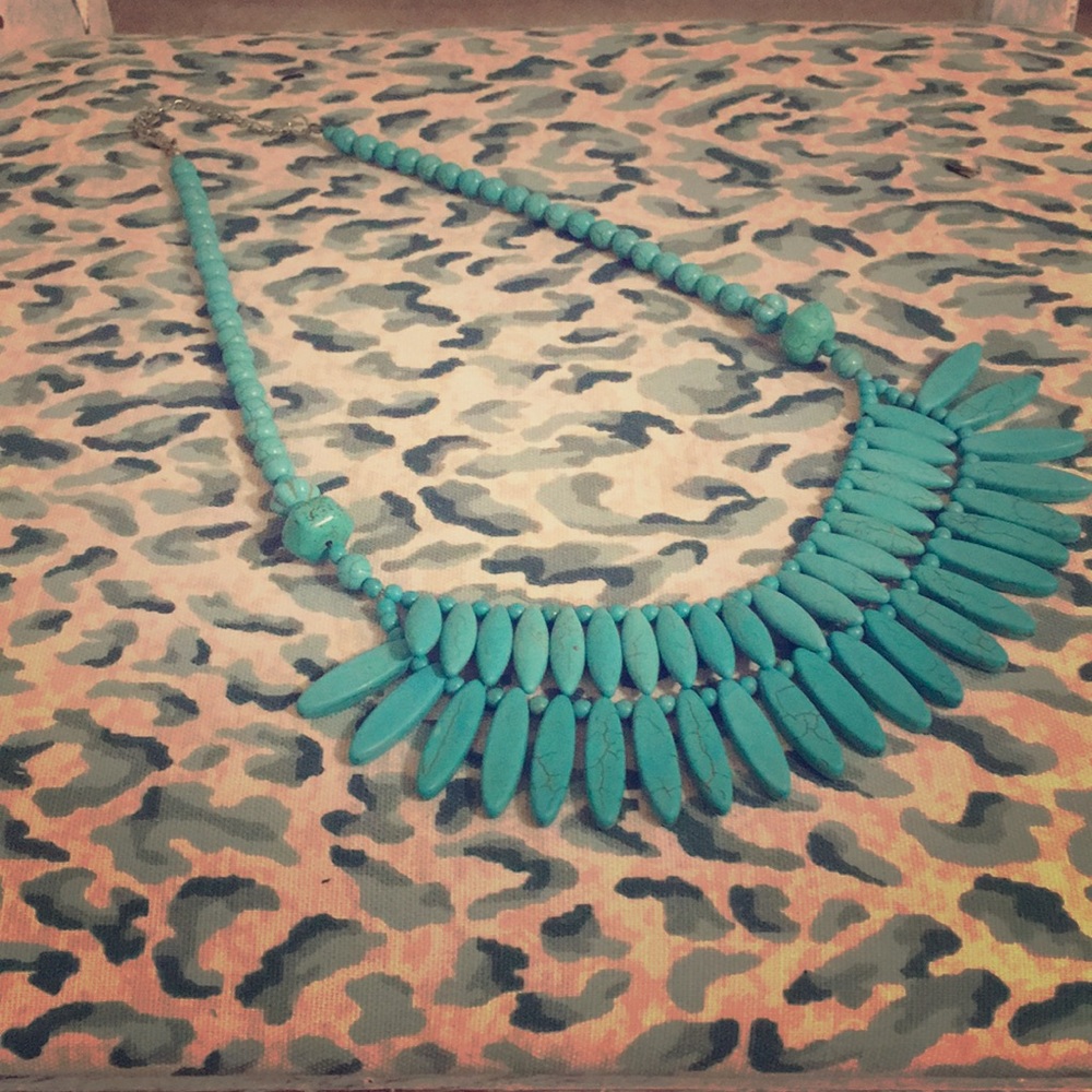 Heavy turquoise necklace
